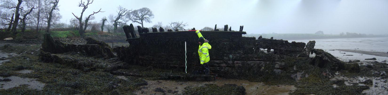 The Helping Hand on the foreshore at Lawrenny in Pembrokeshire